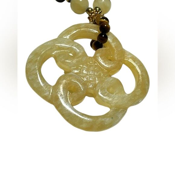 TIGER EYE AND JASPER PENDANT - Picture 3 of 3